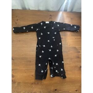 MILES THE LABEL Babies'‎ Airplane Print Stretch Organic Cotton 9M Longsleeve